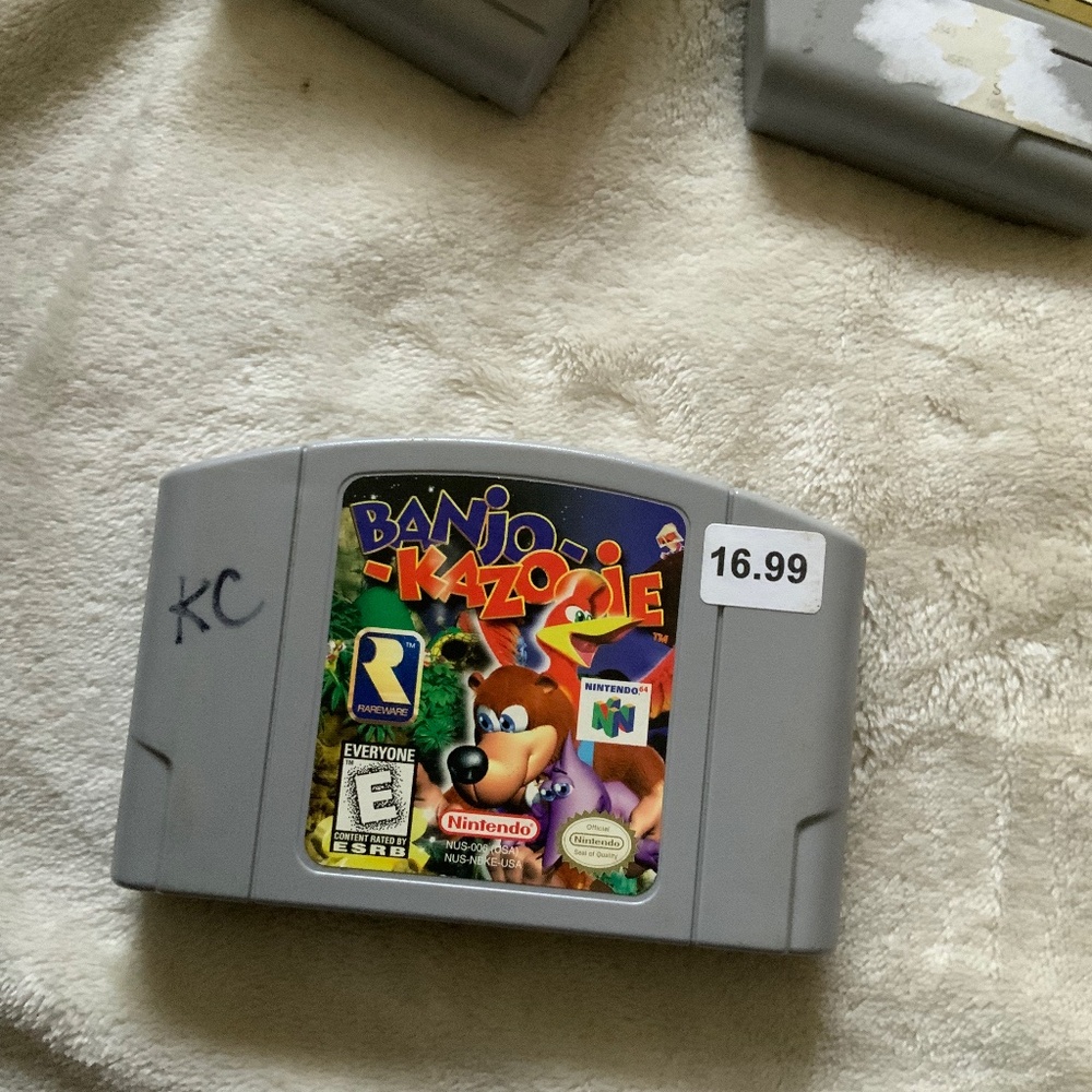 Nintendo 64 Banjo Kazooie Video Game Cartridge